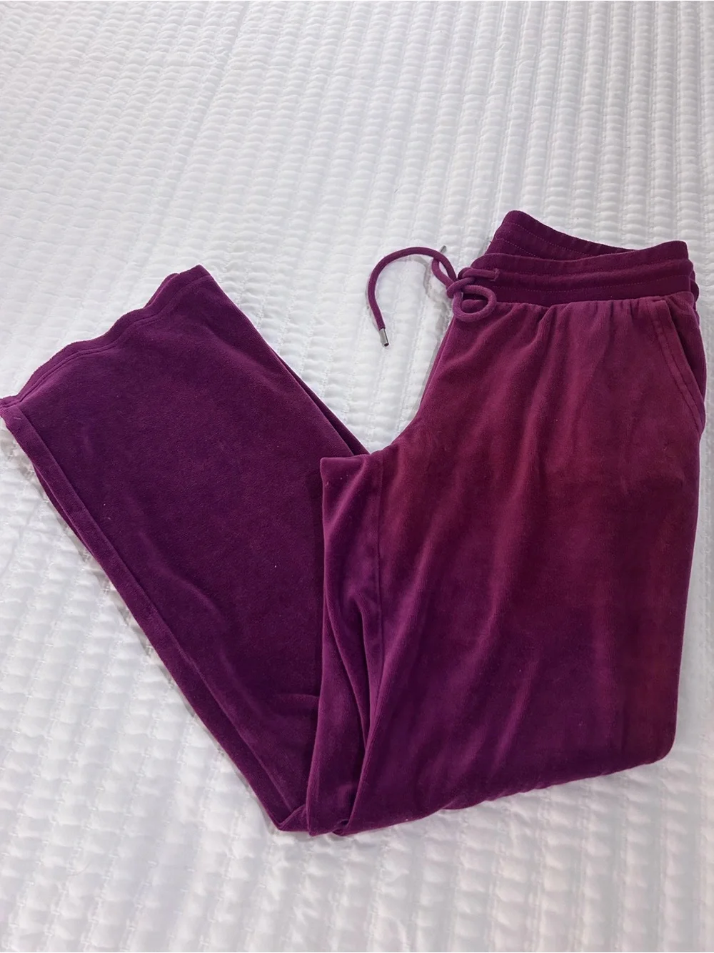 GAP Kids Plush Velour Loungewear Set - Deep Berry Plum